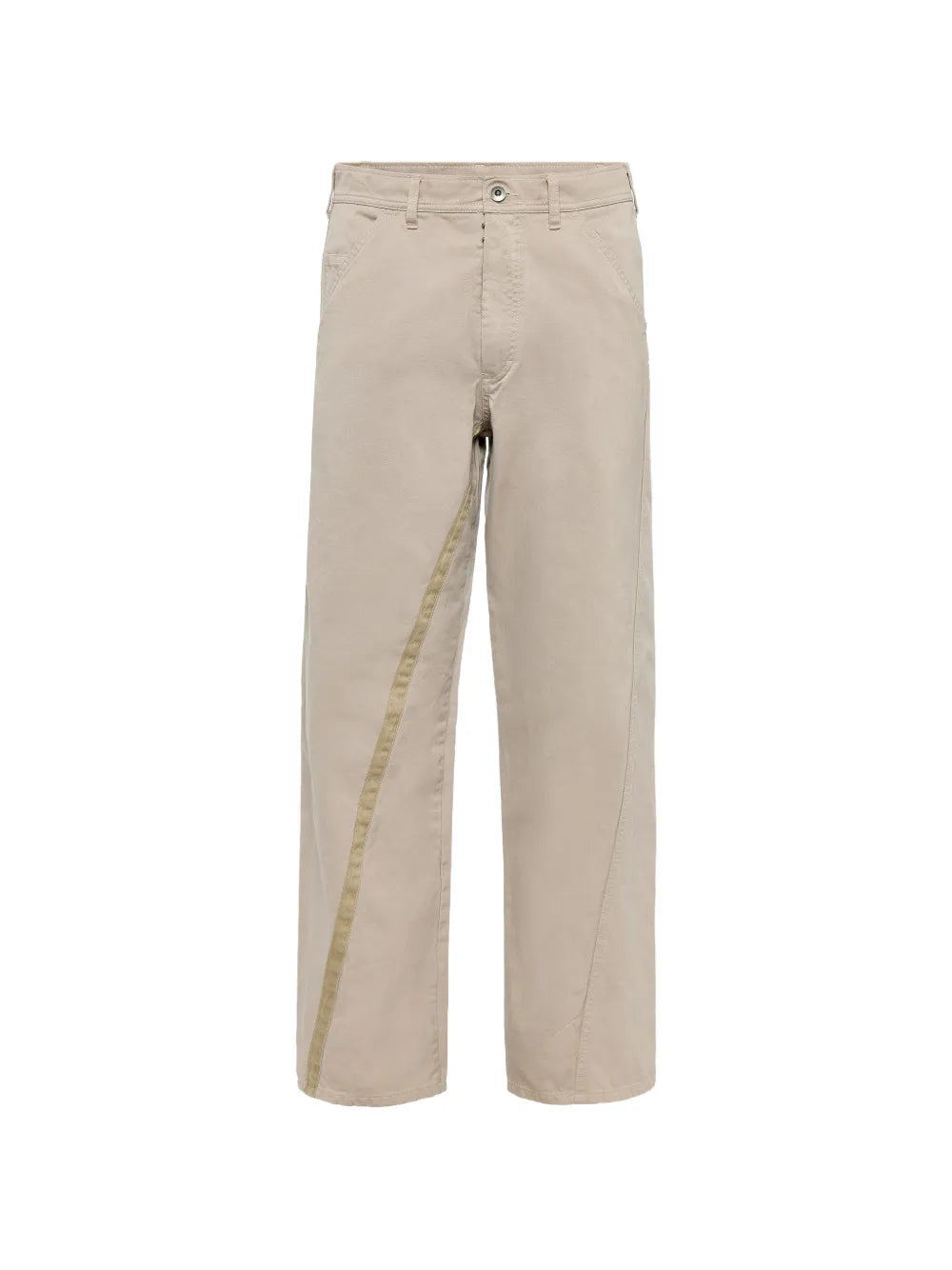 Maison Margiela pantalones rectos con costuras retorcidas - Neutro - imagen 1