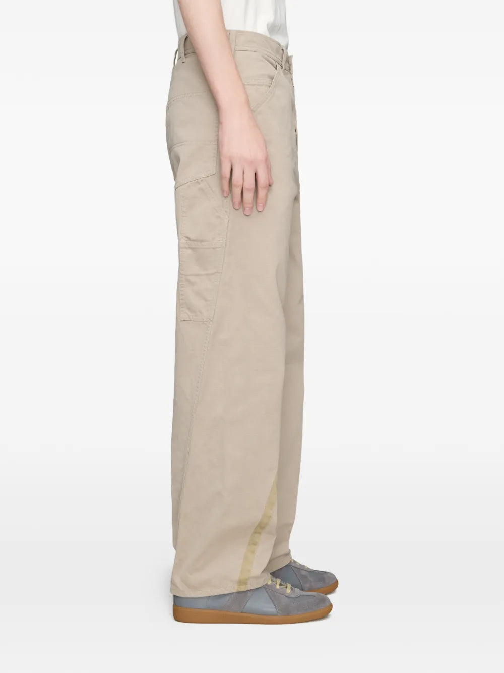 Maison Margiela pantalones rectos con costuras retorcidas - Neutro - imagen 4