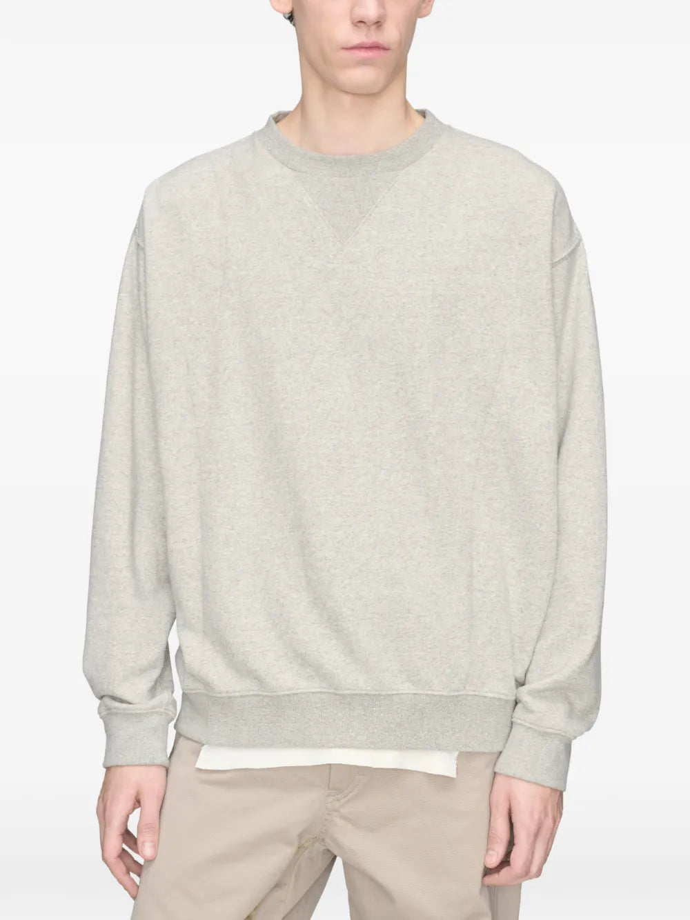 Maison Margiela sudadera con dobladillo sin rematar - Gris - imagen 3