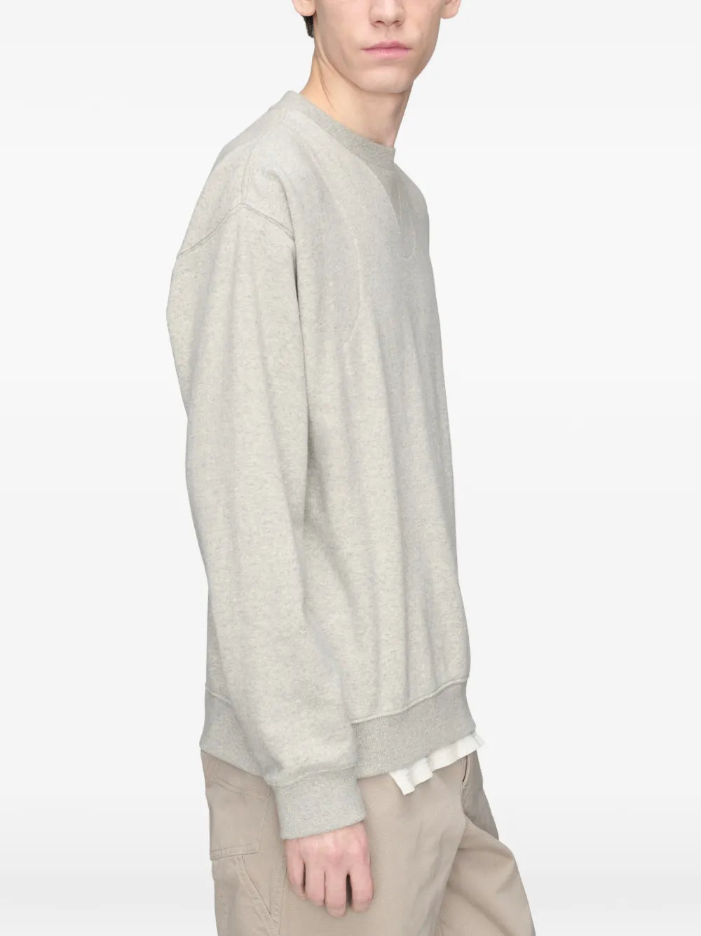 Maison Margiela sudadera con dobladillo sin rematar - Gris - imagen 4