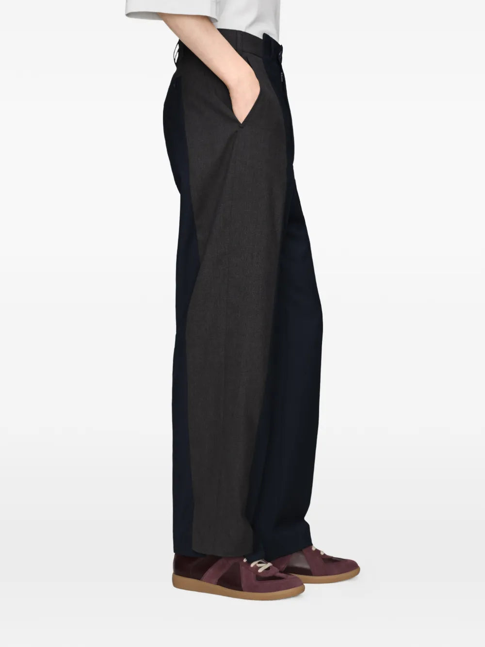 Maison Margiela pantalones de vestir Spliced - Negro - imagen 4