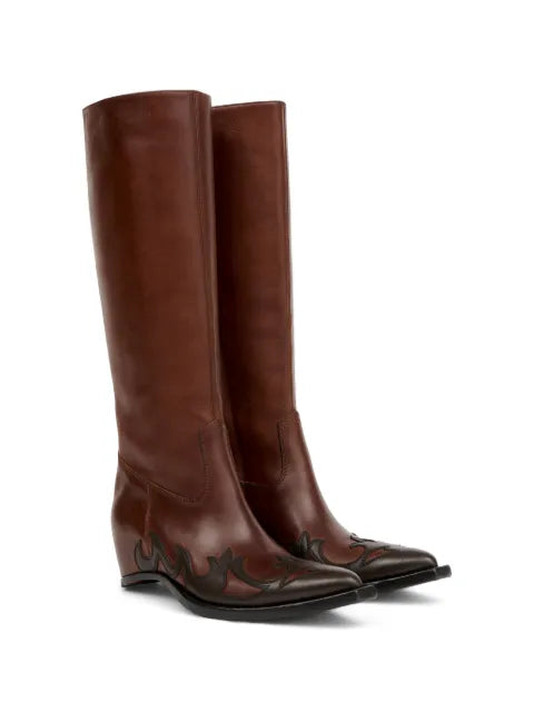 Maison Margiela botas estilo western Heel-less - Marrón - vista 2