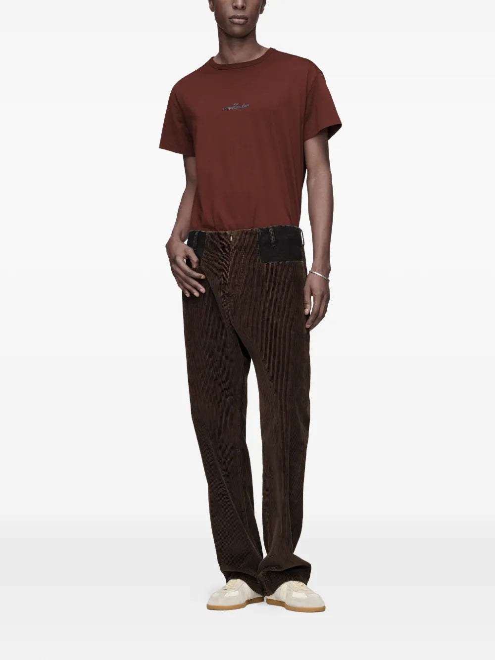 Maison Margiela playera con logo bordado - Rojo - imagen 2