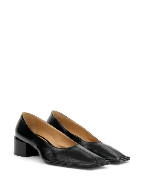 Maison Margiela zapatillas con puntera cuadrada - Negro - vista 2