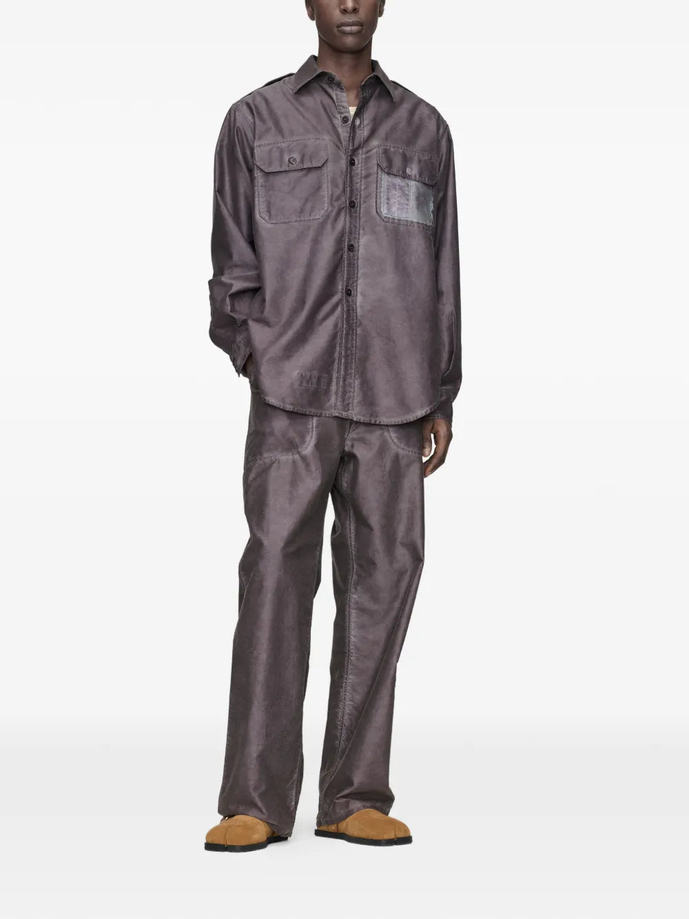 Maison Margiela camisa manga larga - Gris - imagen 2