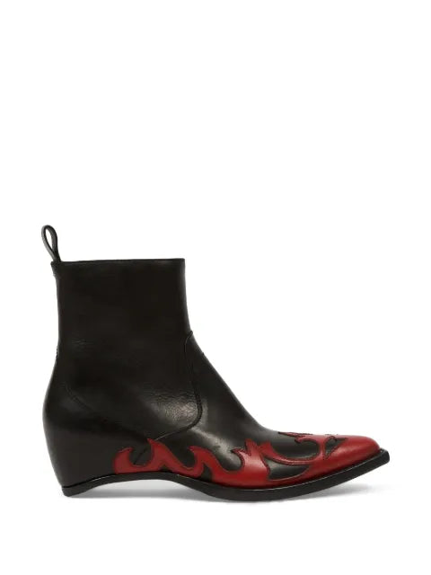 Maison Margiela botas Western Flames - Negro - vista 1