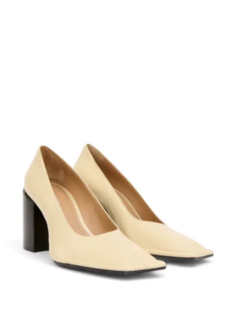 Maison Margiela zapatillas de piel con tacón de 85mm - Neutro - vista 2