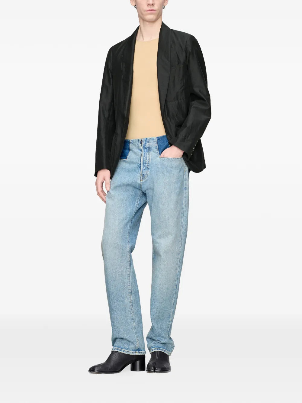 Maison Margiela blazer con solapas de esmoquin - Azul - imagen 2