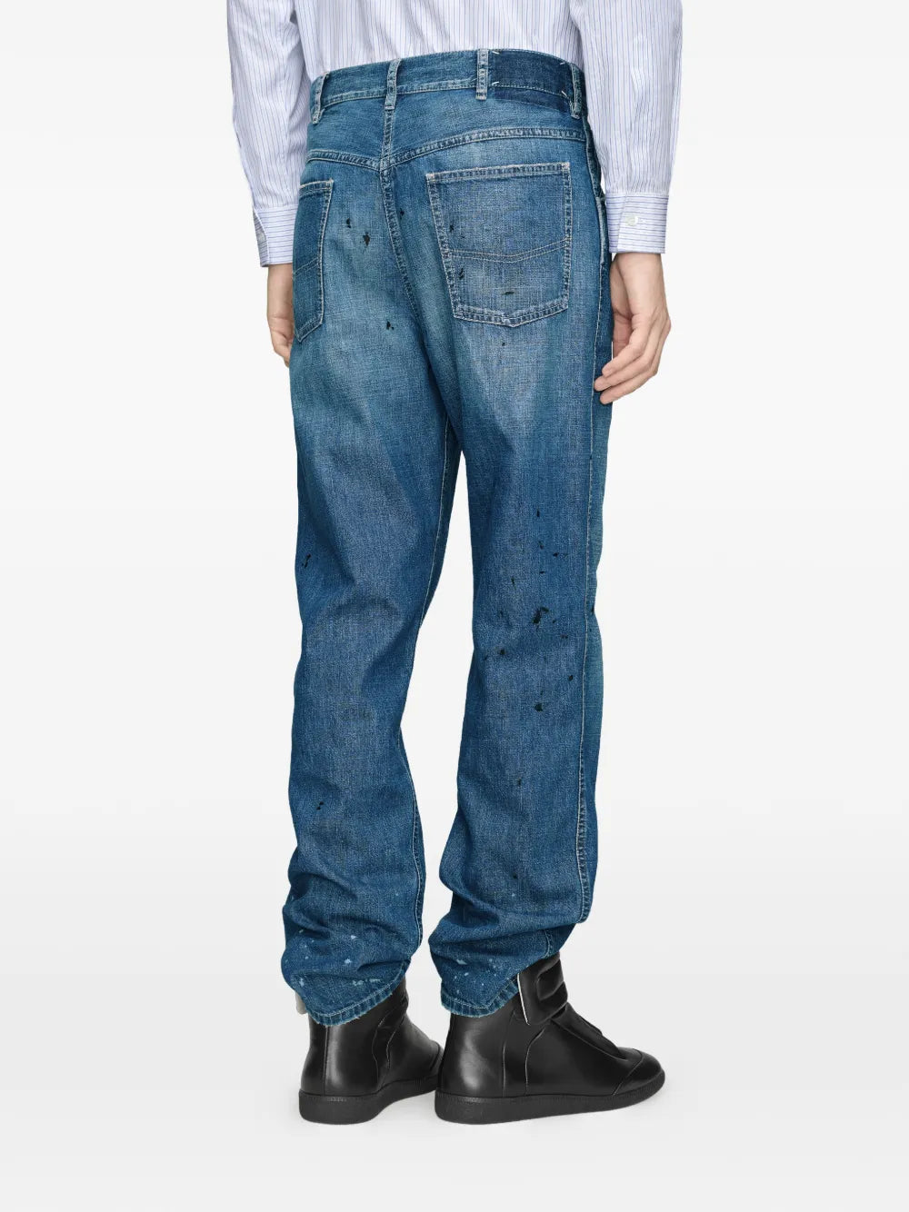 Maison Margiela jeans con efecto manchado - Azul - imagen 4