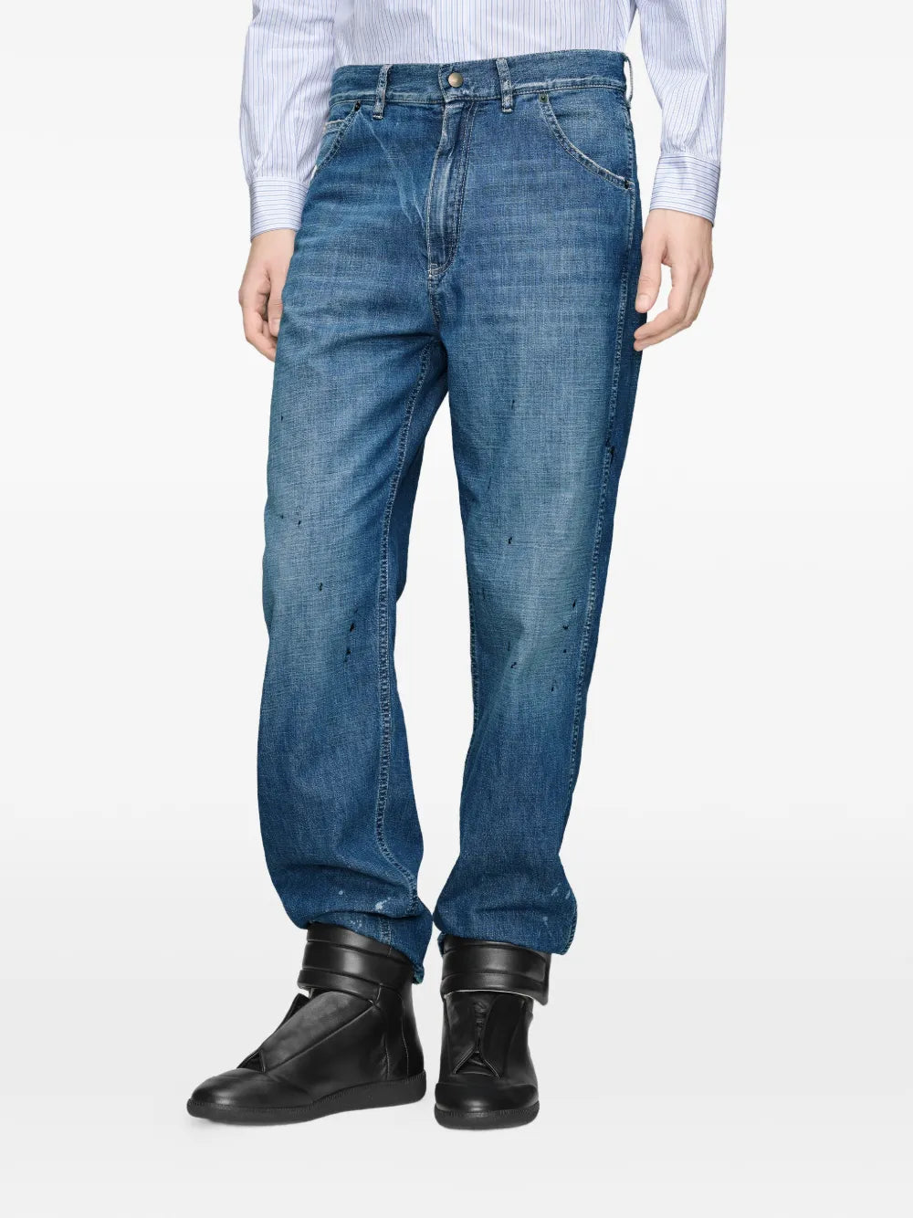 Maison Margiela jeans con efecto manchado - Azul - imagen 2