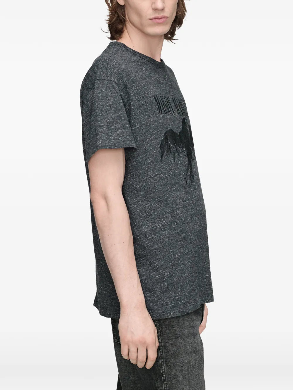 Maison Margiela playera con estampado gráfico - Gris - imagen 4