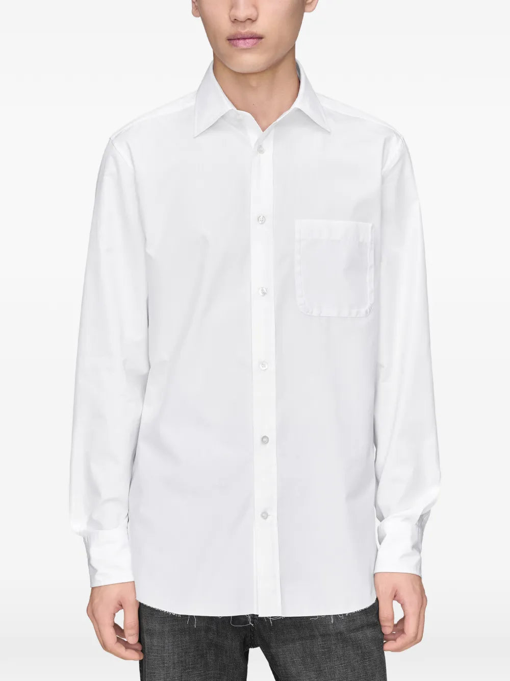 Maison Margiela camisa de algodón - Blanco - imagen 3