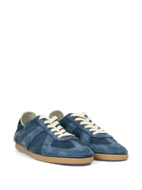 Maison Margiela tenis bajos Replica de piel de becerro - Azul - vista 2