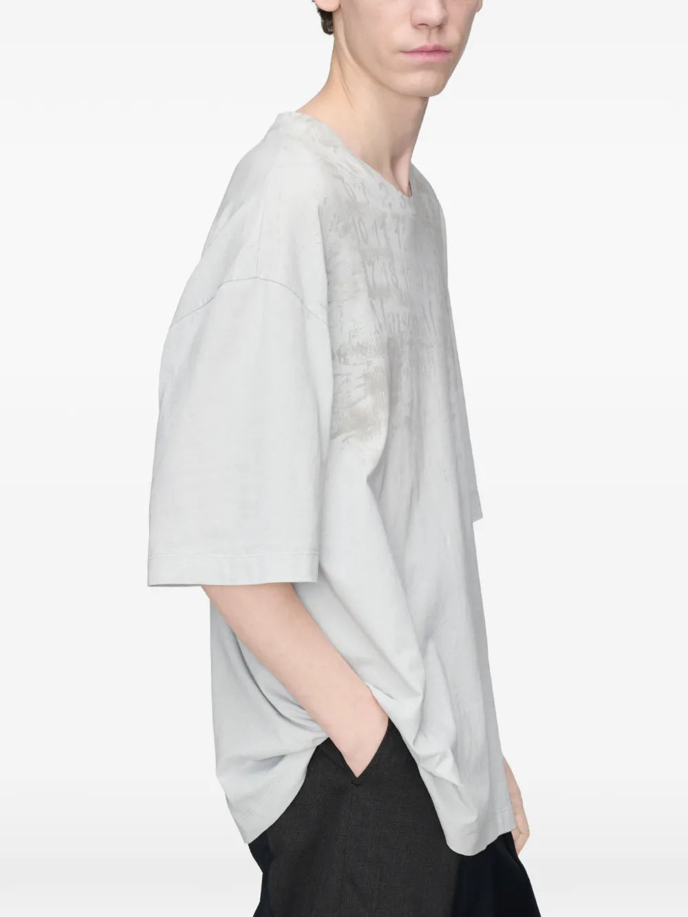 Maison Margiela playera con estampado numérico - Gris - imagen 4