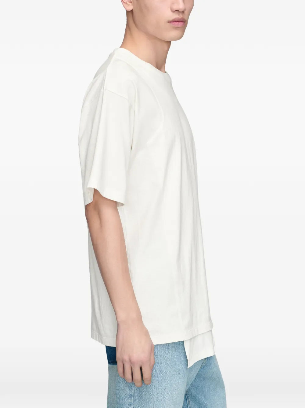 Maison Margiela playera con doble capa - Blanco - imagen 4