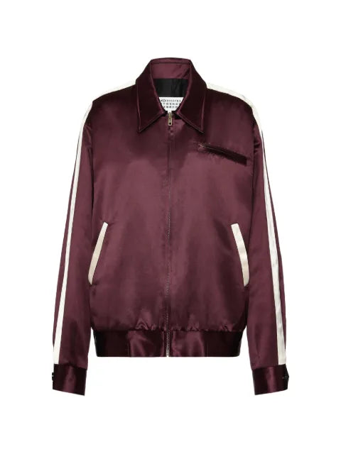 Maison Margiela chamarra bomber con detalle de rayas - imagen 1