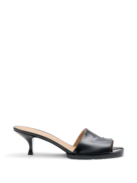 Maison Margiela mules Tabi con piel cepillado - Negro - vista 1