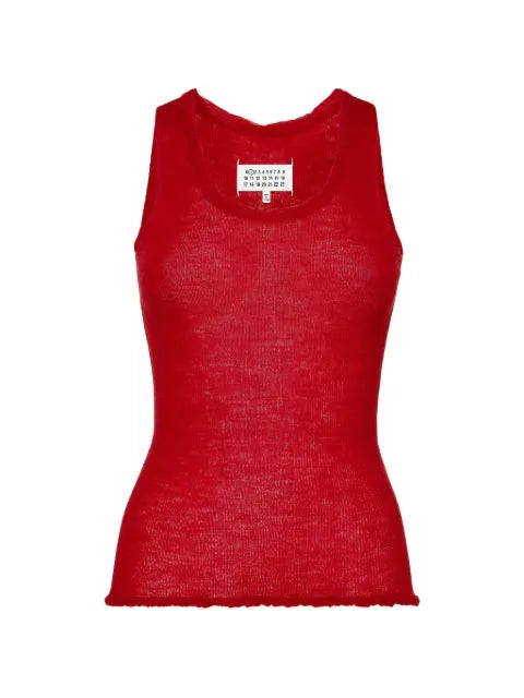 Maison Margiela top tejido con cuello retorcido - imagen 1