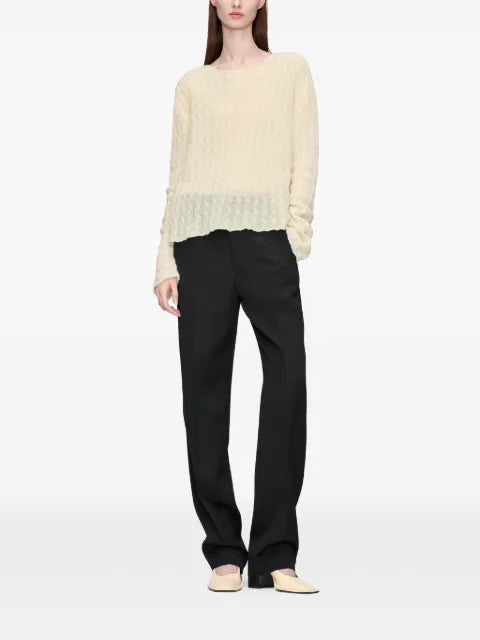 Maison Margiela cárdigan en tejido de ochos con cuatro costuras - imagen 2