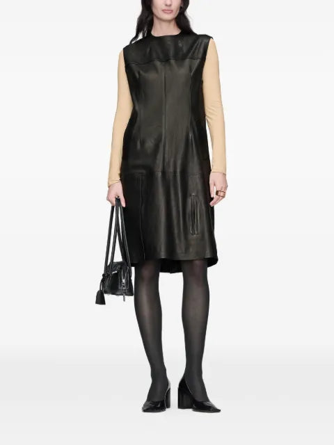 Maison Margiela vestido midi con diseño patchwork - imagen 2