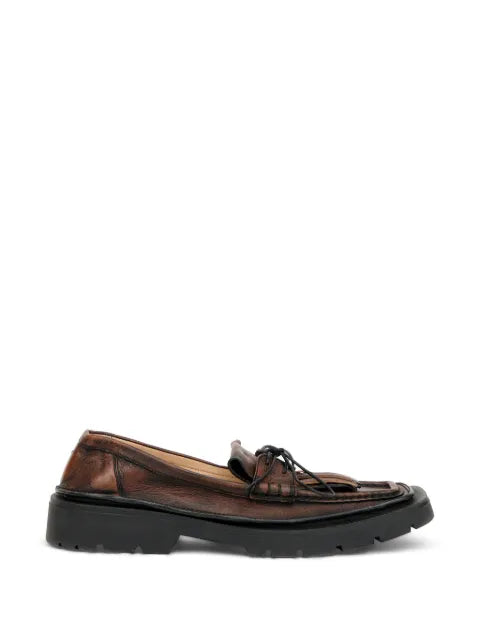 Maison Margiela mocasines con flecos - Marrón - vista 1