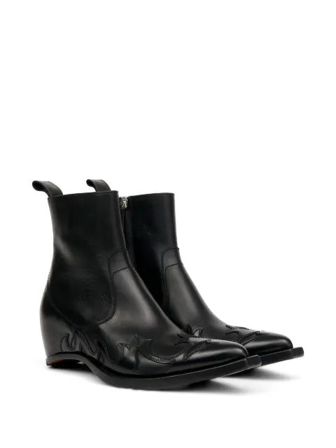 Maison Margiela botas Western Flames Heel-less - Negro - vista 2