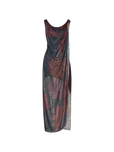 Maison Margiela vestido largo con detalles de lentejuelas - imagen 1