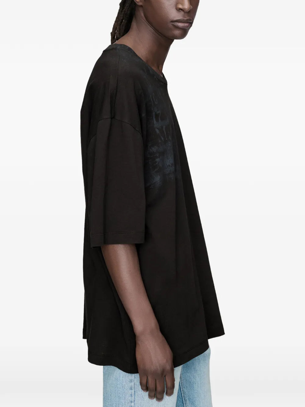 Maison Margiela playera oversize con logo estampado - Negro - imagen 4