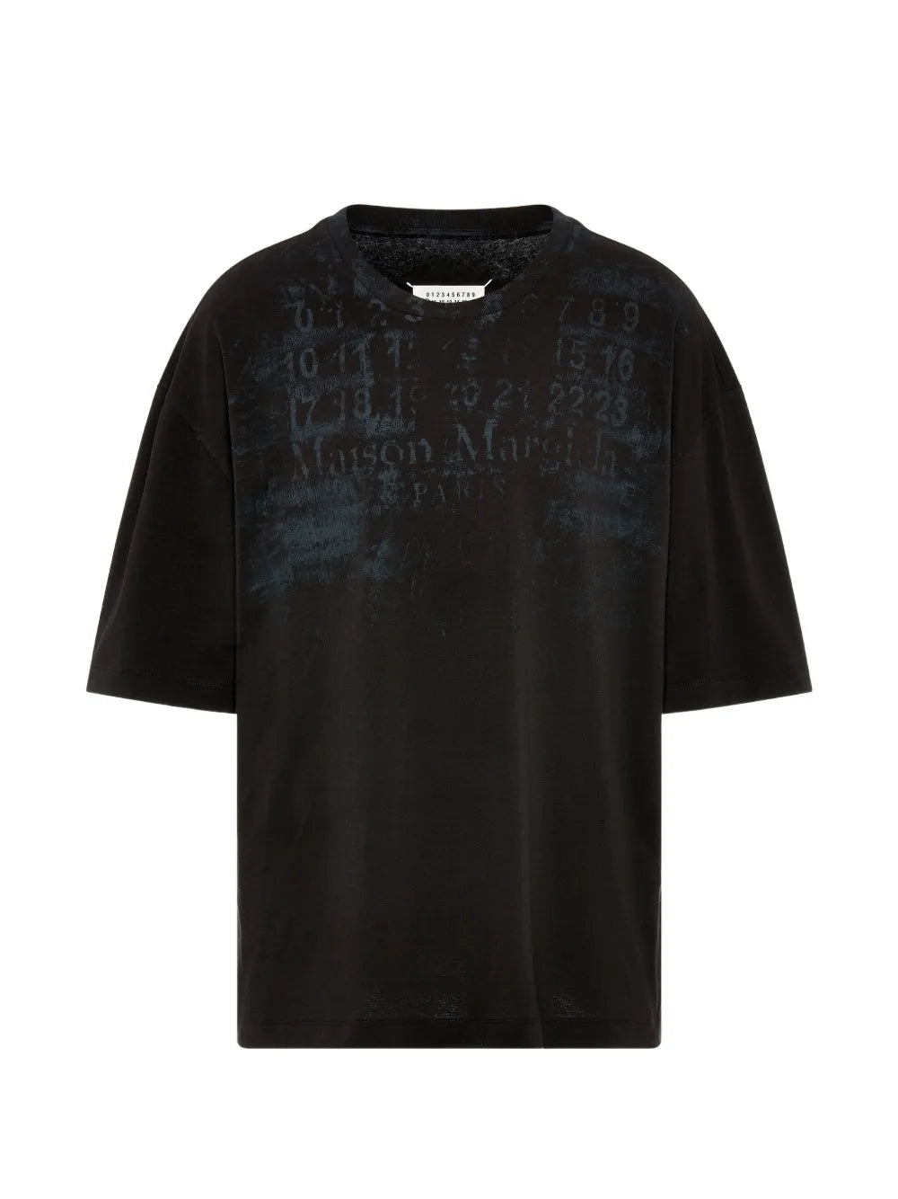 Maison Margiela playera oversize con logo estampado - Negro - imagen 1