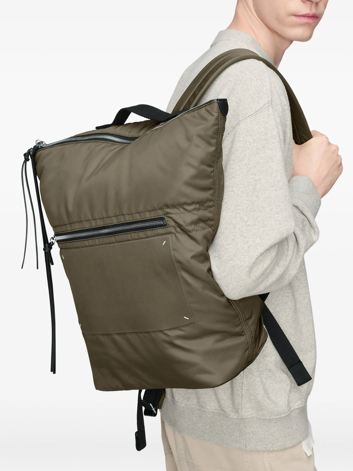 Maison Margiela mochila Cierre Line - Marrón - imagen 2