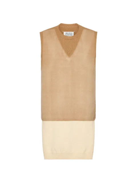 Maison Margiela chaleco con doble capa - imagen 1