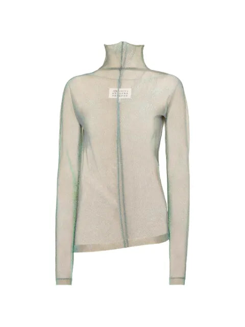 Maison Margiela playera tejido de malla manga larga - imagen 1
