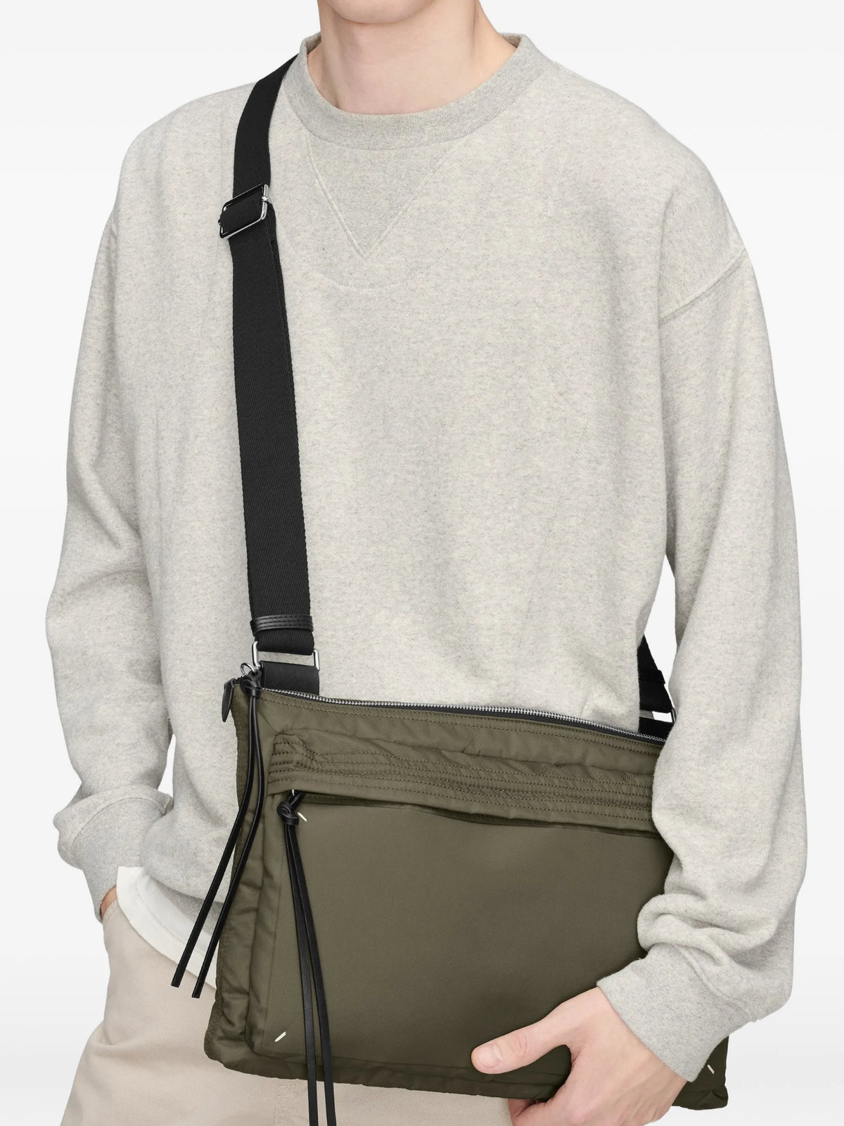 Maison Margiela bolsa de hombro Cierre Line - Verde - imagen 2