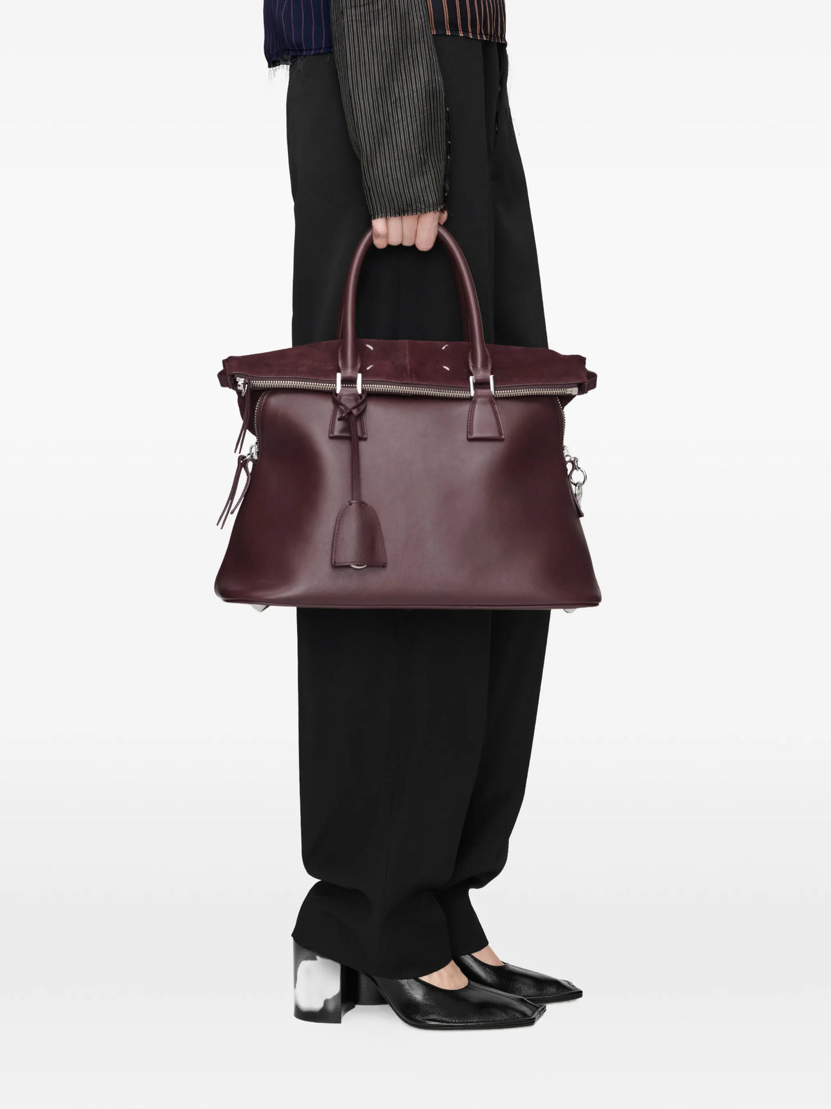 Maison Margiela tote 5AC Soft mediana - Rojo - imagen 2