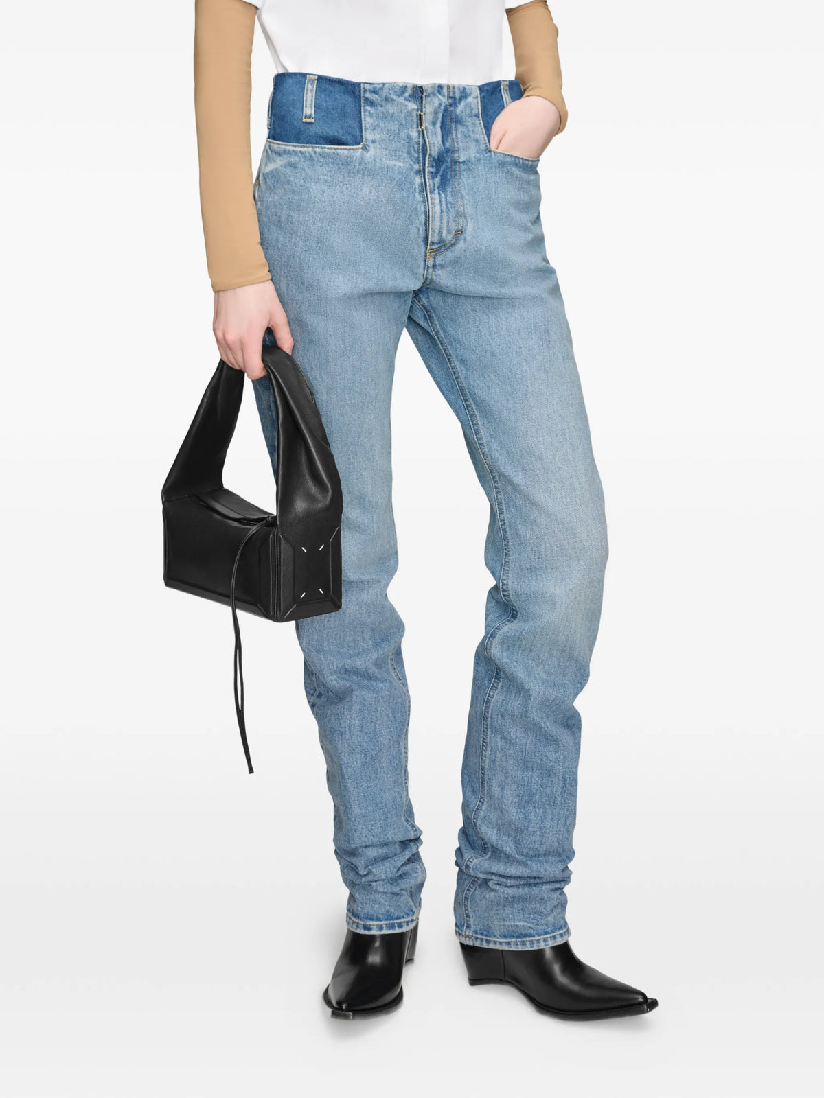 Maison Margiela bolsa Box East West pequeña - Negro - imagen 3