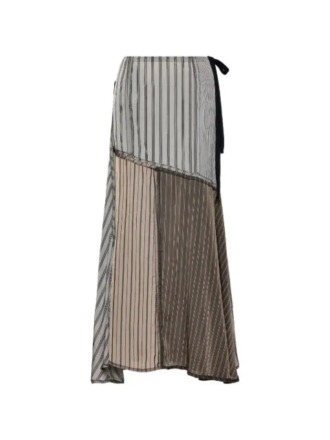 Maison Margiela falda larga con diseño patchwork - imagen 1