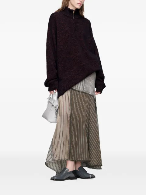 Maison Margiela falda larga con diseño patchwork - imagen 2