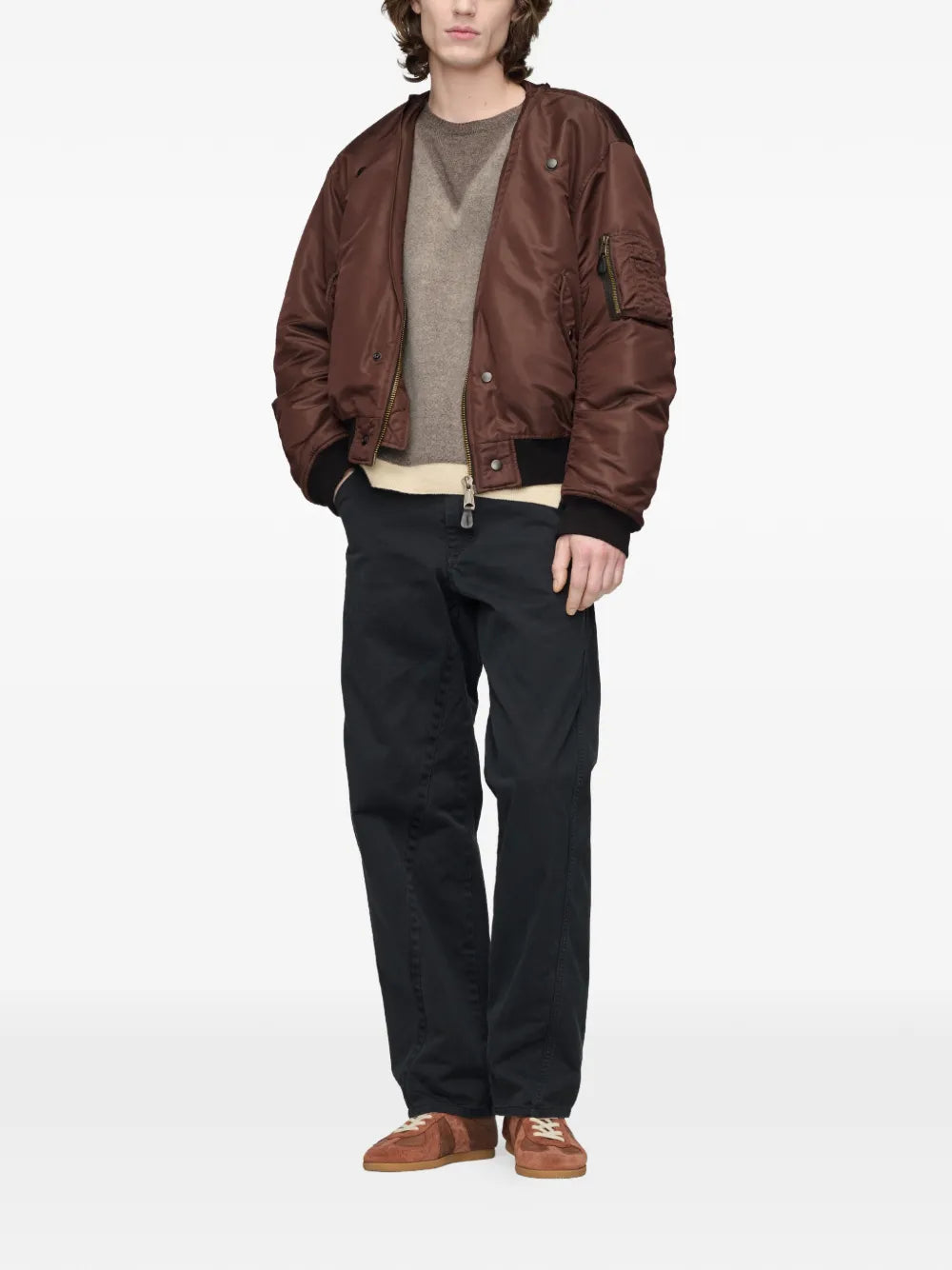 Maison Margiela chamarra bomber reversible con cuatro costuras - Marrón - imagen 2