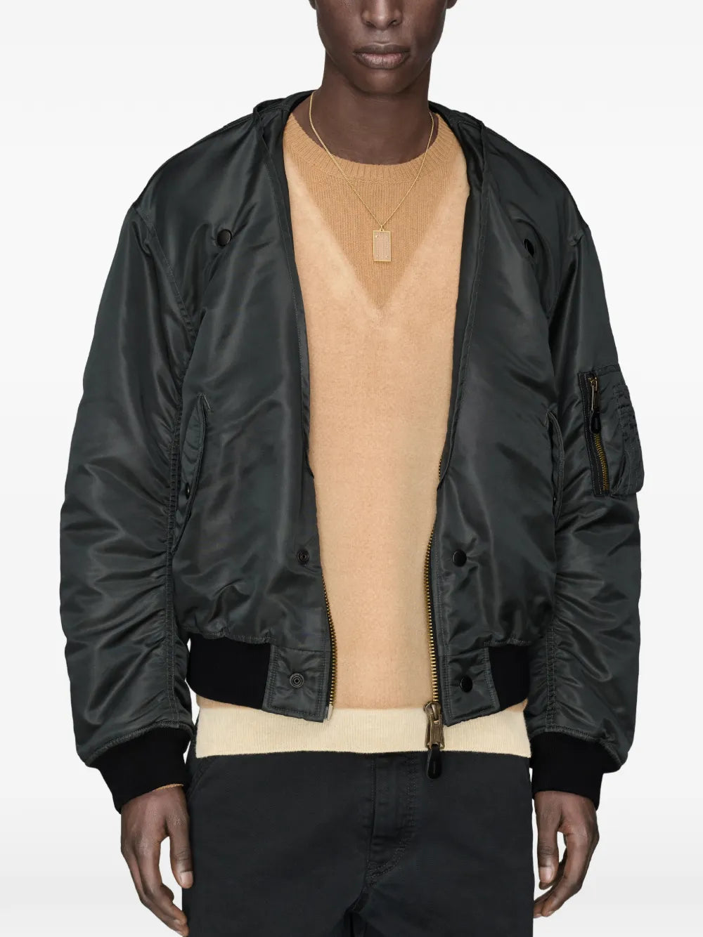 Maison Margiela chamarra bomber reversible - Gris - imagen 3