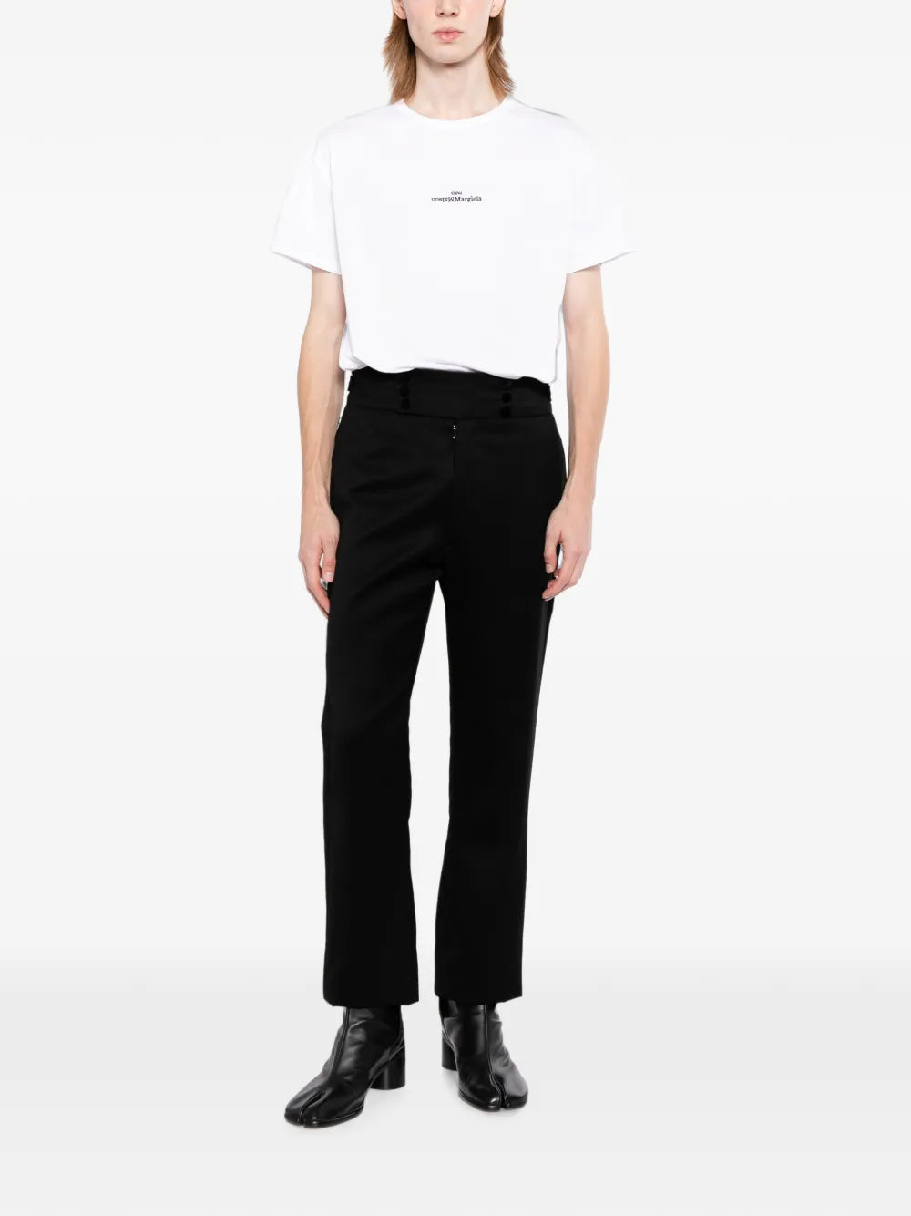 Maison Margiela playera con logo distorsionado - Blanco - imagen 2