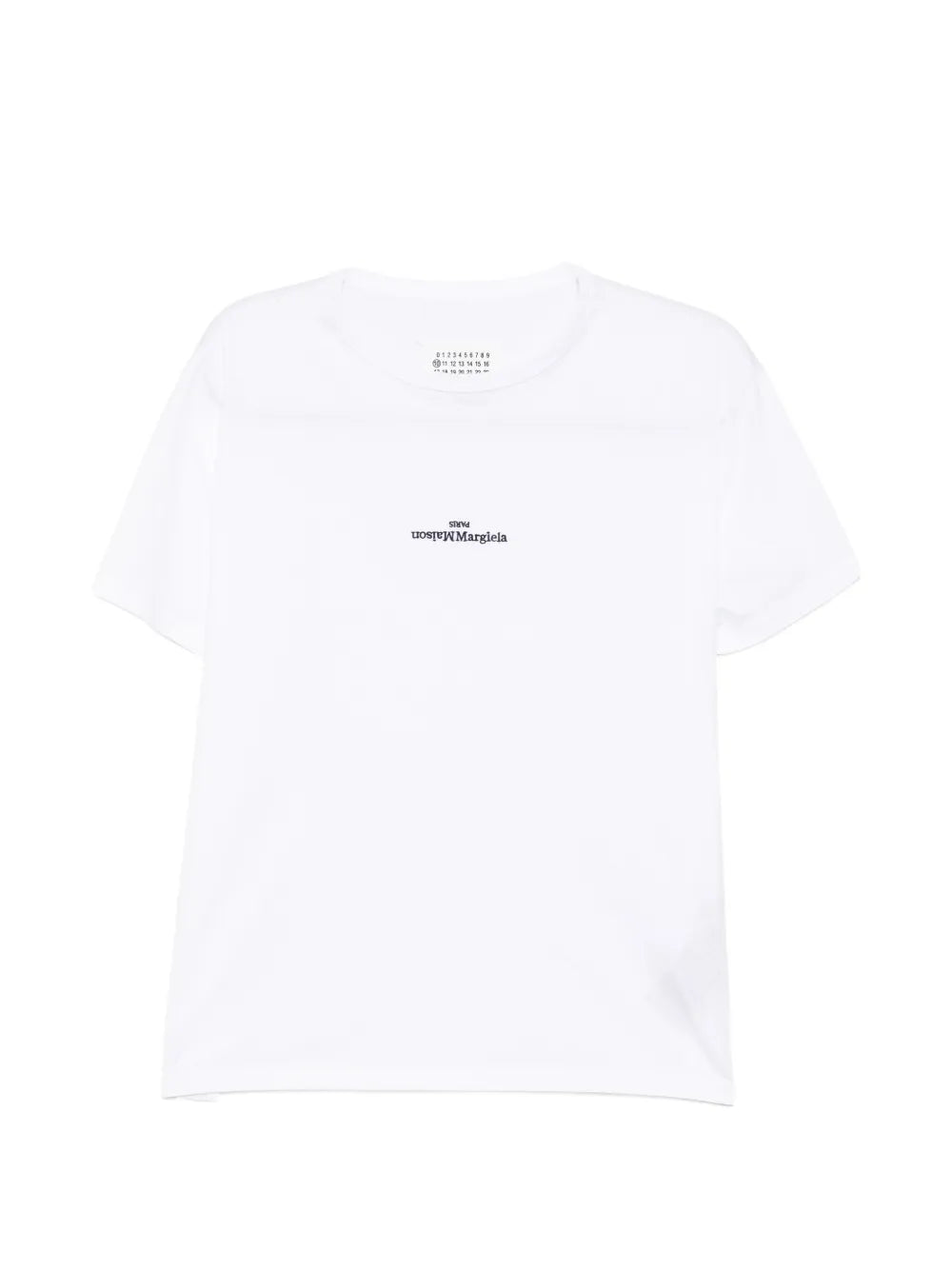 Maison Margiela playera con logo distorsionado - Blanco - imagen 1