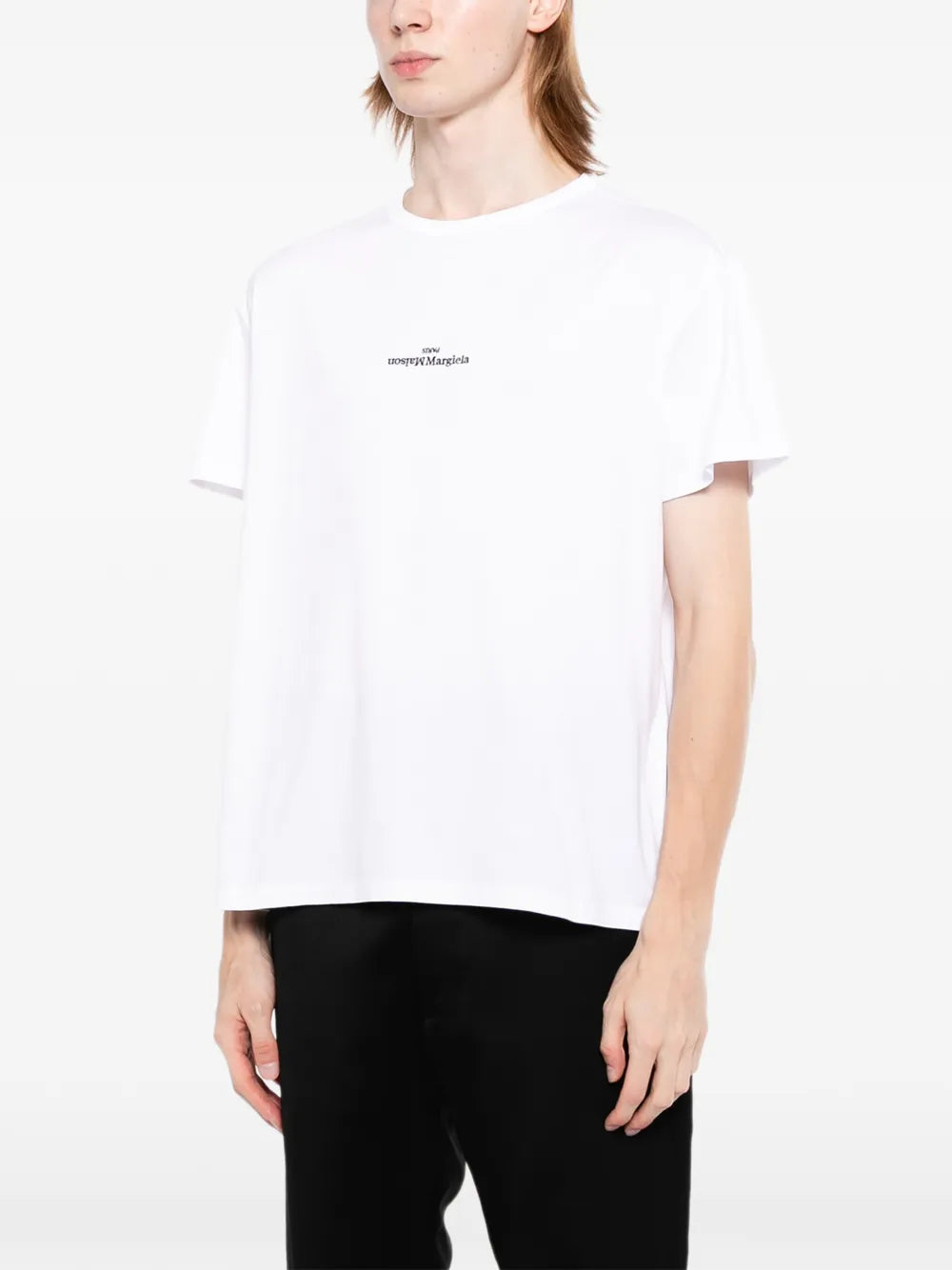 Maison Margiela playera con logo distorsionado - Blanco - imagen 3