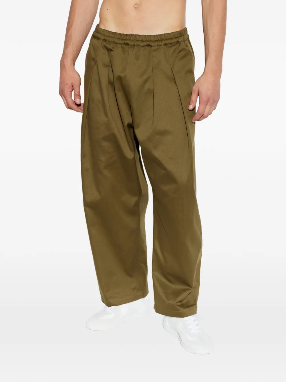 Maison Margiela pantalones holgados con pinzas - Verde - imagen 3