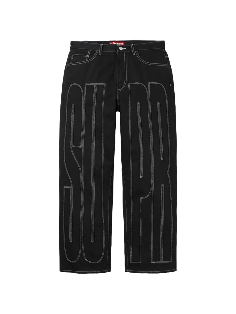 Supreme jeans Inset Spellout - Negro - imagen 1