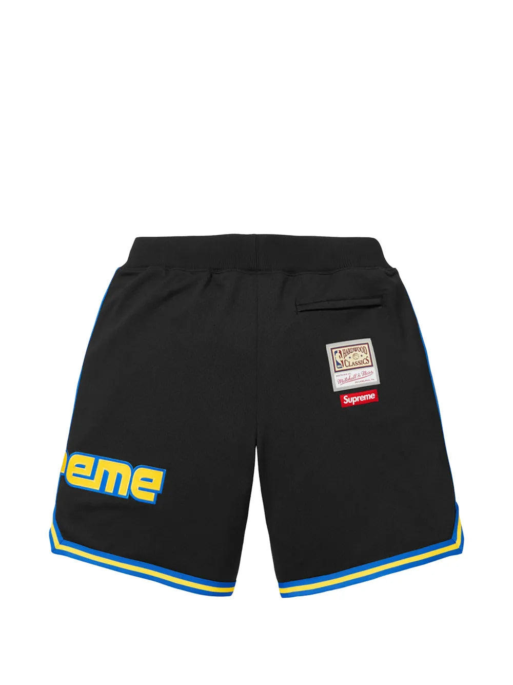Supreme shorts con logo estampado en colaboración con Mitchell & Ness - Negro - imagen 2