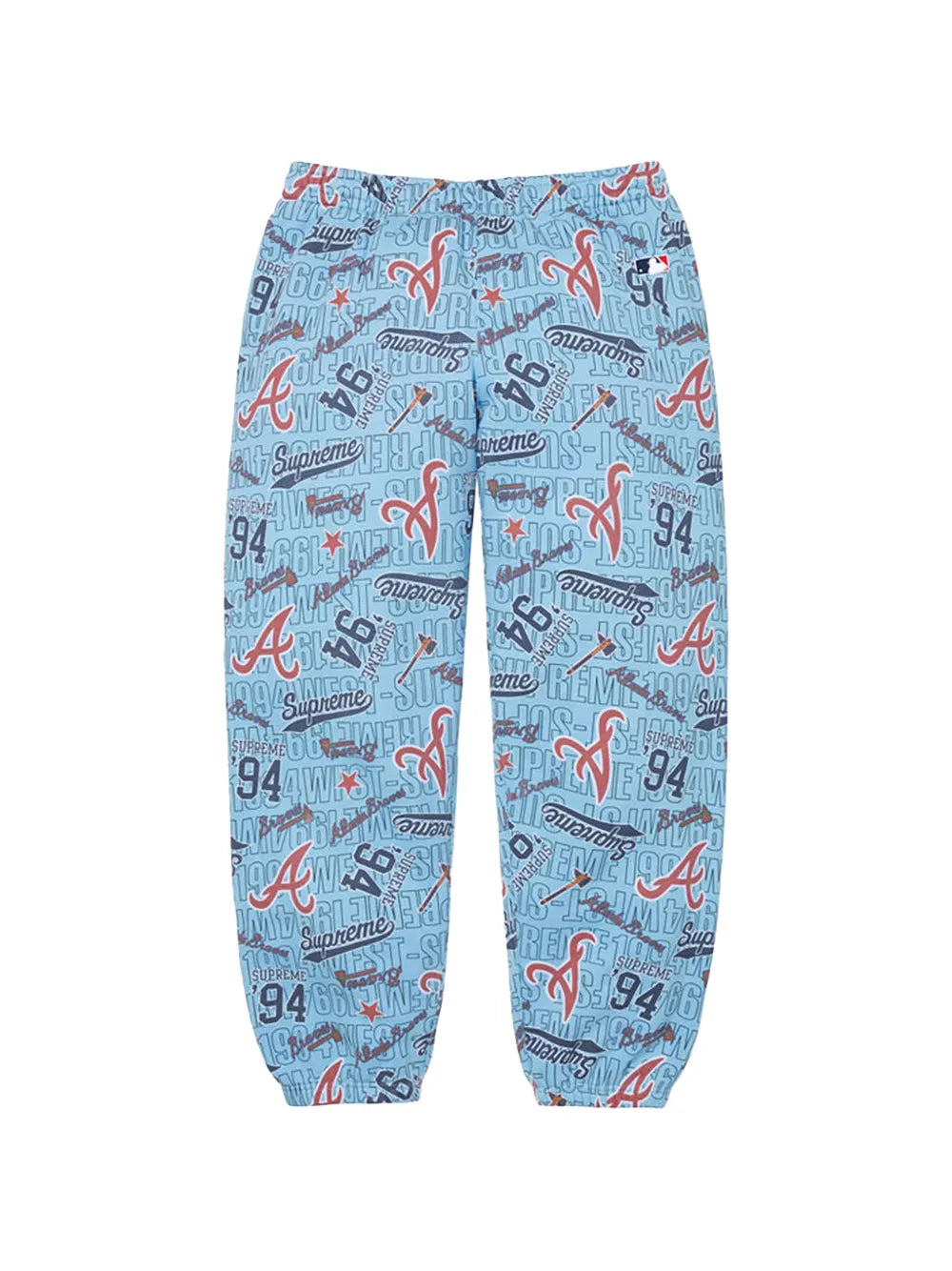 Supreme pants con logo estampado en colaboración con Mitchell & Ness - Azul - imagen 1