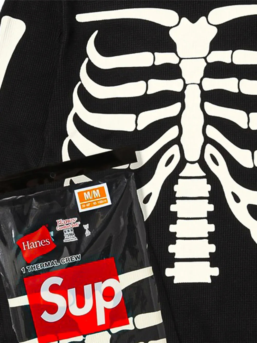 Supreme playera con esqueleto estampado - Negro - imagen 2