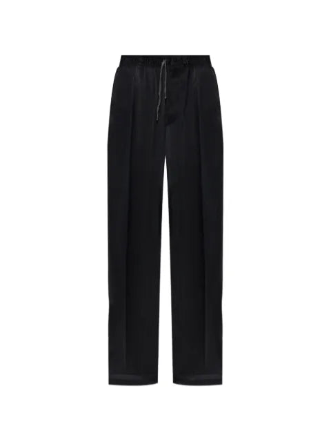 Maison Margiela pantalones satinados con cordón - imagen 1