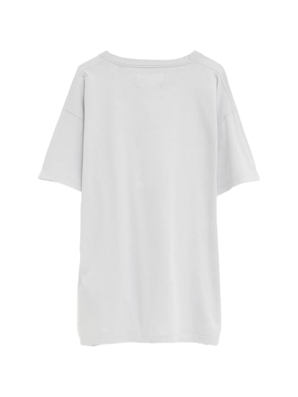 Maison Margiela playera con hombros caídos y logo estampado - Gris - imagen 2