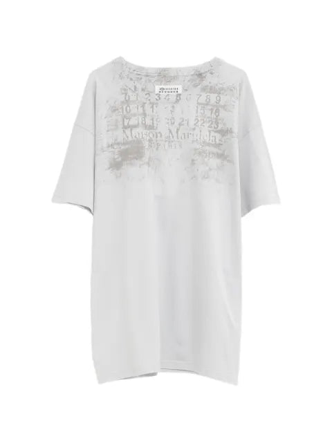 Maison Margiela playera con hombros caídos y logo estampado - imagen 1